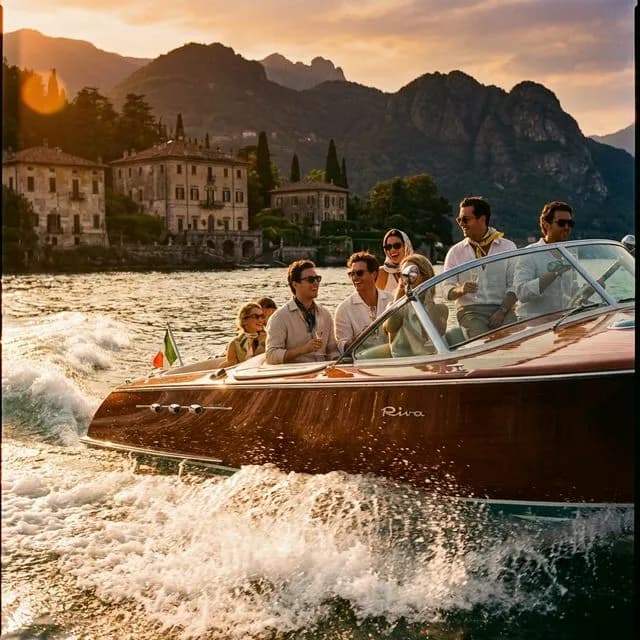 Tramonto in Motoscafo